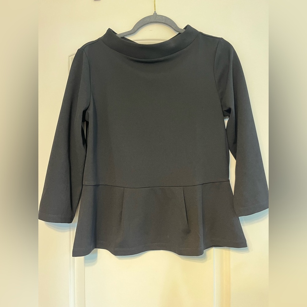 Ann Taylor black Peplum Blouse